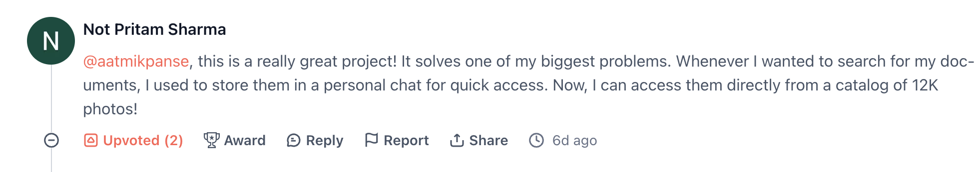 Review from producthunt